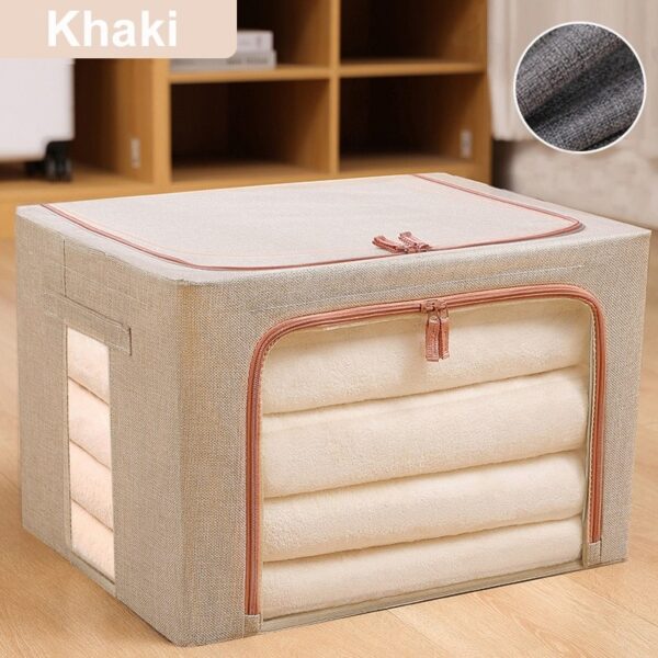 Foldable Storage Organizers Clothes Blanket Quilt Organizer Box Large Capacity Closet Sweater Storage - Image 8