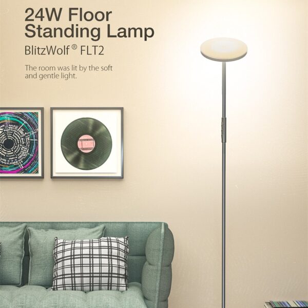 24W Modern LED Floor lamp Remote Control OR Touch