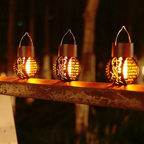 LED Outdoor Solar Light Garden Light Hanging Chandelier Lamp