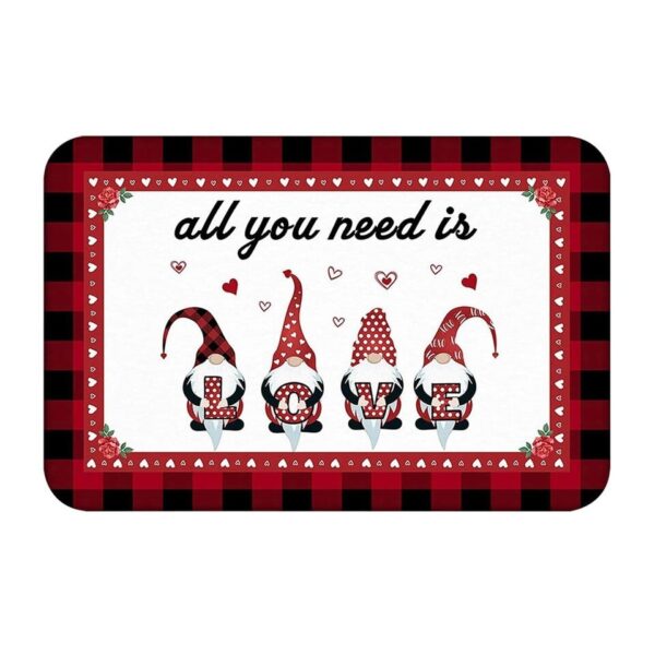 Valentine's Day Door Mat Heart Print Welcome - Image 25