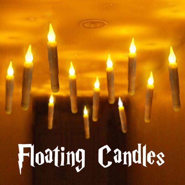 Floating LED Halloween Candles with Remote Control