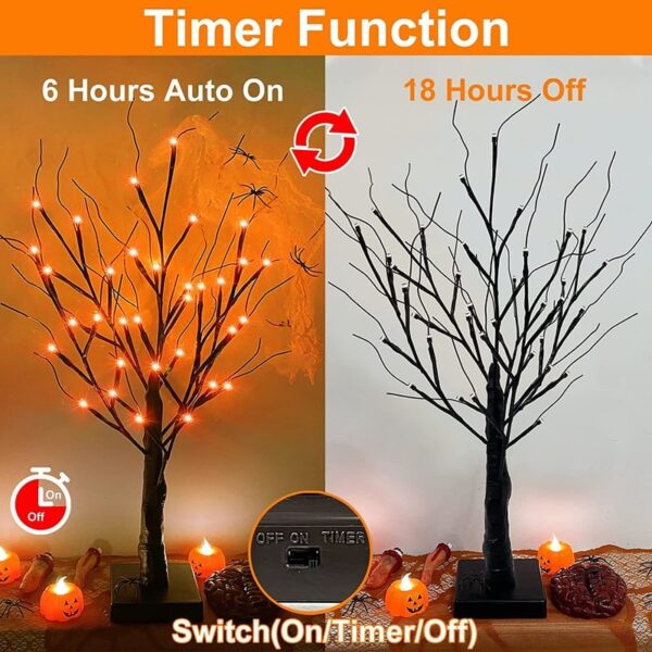 Halloween LED Birch Tree Light Tree LED Lamp DIY Landscape Tree Night Lamp - Image 7