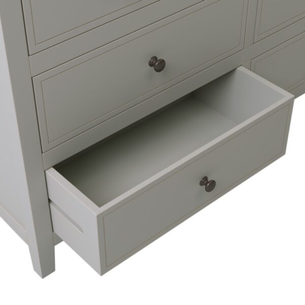 7 Drawers Solid Wood Dresser,Gray - Image 5