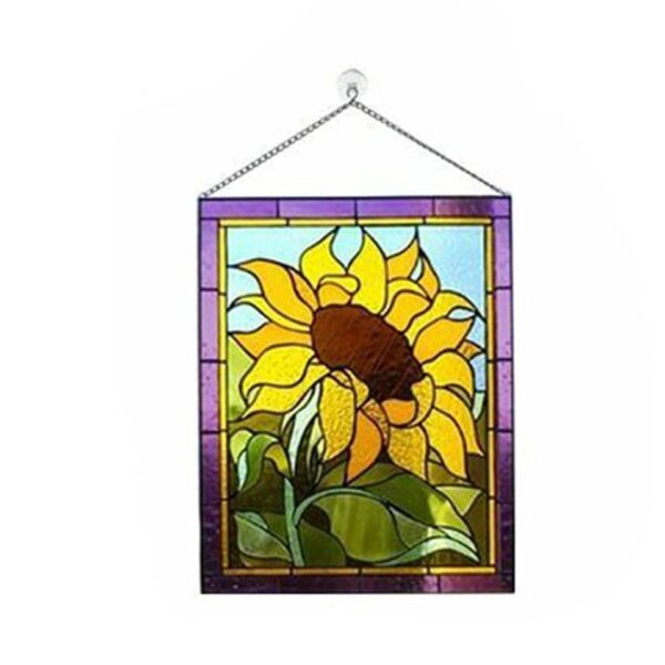 2022 Hot New Vintage Pattern Stained Glass Rectangle Window Hangings - Image 11