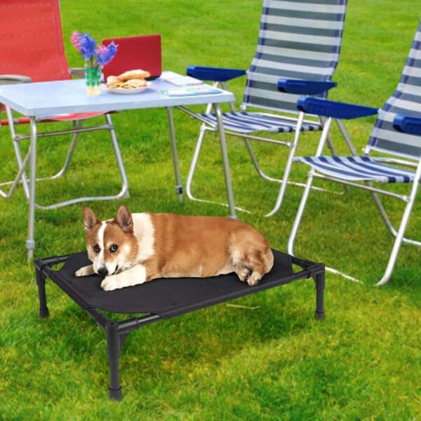 Outdoor Dog Bed Foldable Elevated Dog Bed With Removable Canopy Portable - Image 3