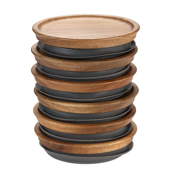 Mason Jar Lids 6 Pack Wooden Mason Jar Lids For Wide Mouth Storage Lids