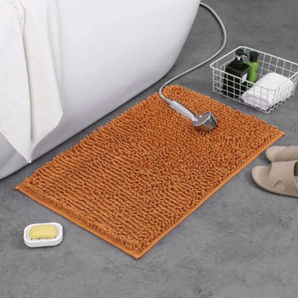 1pcs Floor Mat Anti-skid Bathroom Carpet Quick Dry Fine Chenille