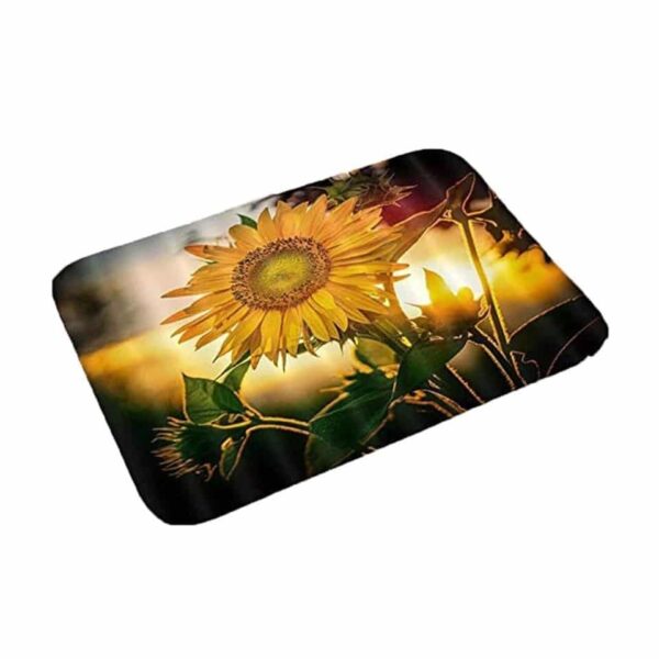 Free Shipping Home Bedroom Doormat Floor Soft Non-slip Sunflower - Image 4