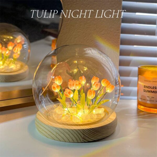 Led Room Decor Lights DIY lamp Tulip Flowers Mushroom