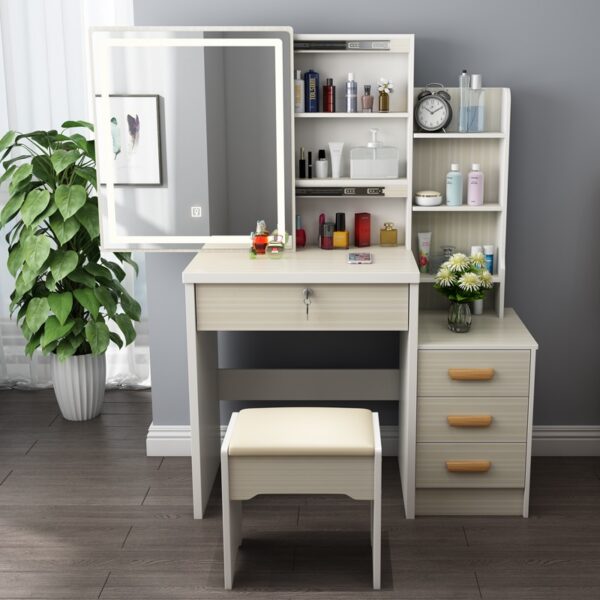 LED Dressing Table Storage Cabinet Integrated Dressers Bedroom Small Dressing Tables Modern Minimalist - Image 10