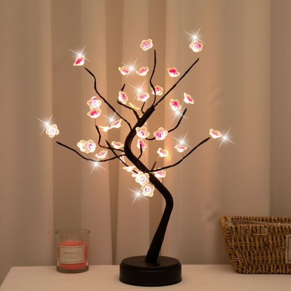 Waterproof LED Cherry Tree Bonsai Lamp - Image 2