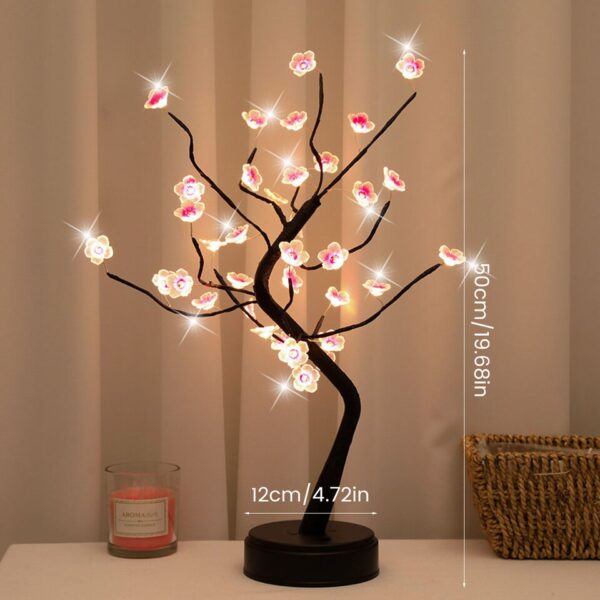 Waterproof LED Cherry Tree Bonsai Lamp