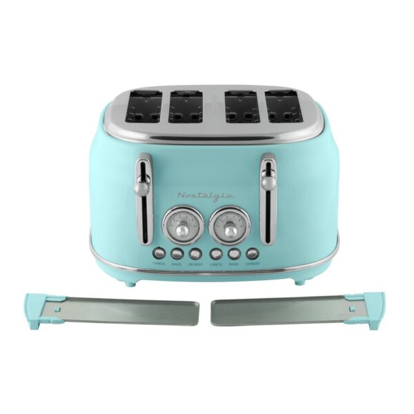 CLTOS4AQ Classic Retro 4-Slice Toaster, Aqua - Image 3