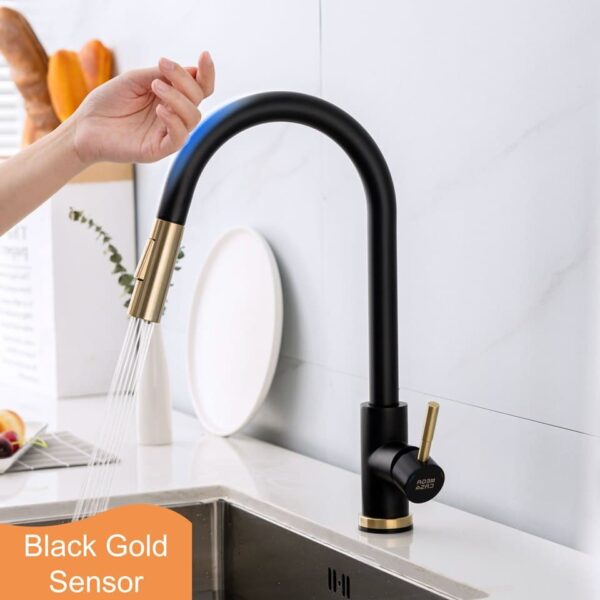 Pull Out Kitchen Faucets Smart Touch For Sensor Kitchen Water Tap Sink Mixer - Image 3