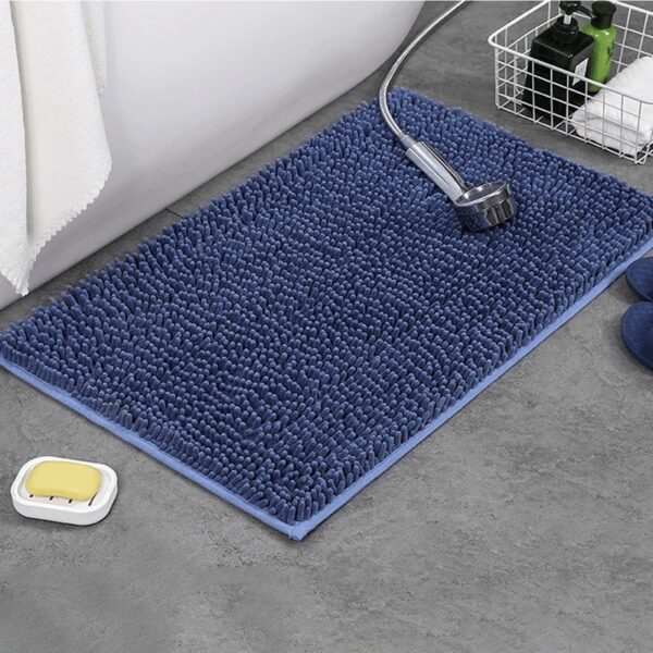 Chenille Non Slip Bath Mat Soft Plush Bathroom Mat - Image 7