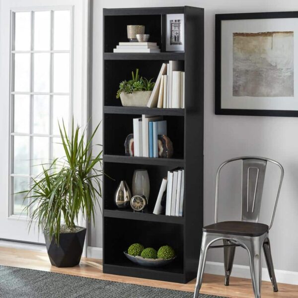 Bookshelf Framed 5-Shelf Stylish Bookcase