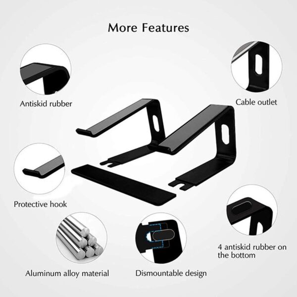 1Pc Aluminum Alloy Laptop Bracket - Image 2