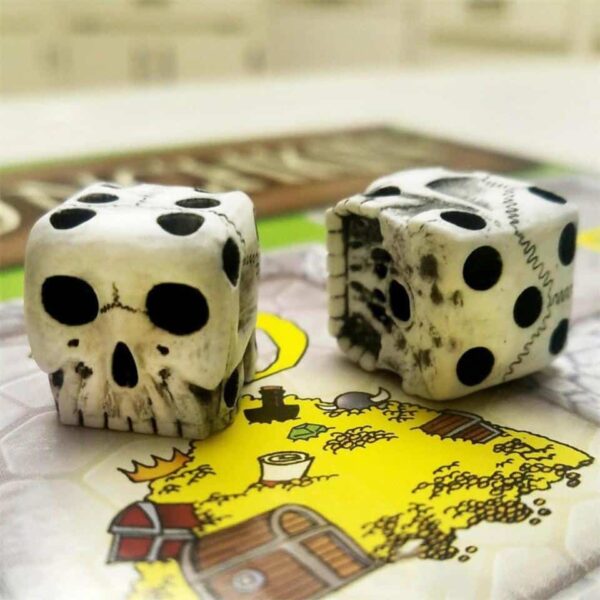 Halloween Skeleton Dice Novelty Horror Skull Bone Dice Six Sided Skeleton Club Bar Party Game - Image 5