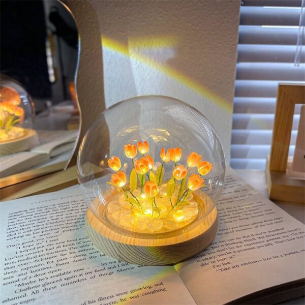 Led Room Decor Lights DIY lamp Tulip Flowers Mushroom - Image 2