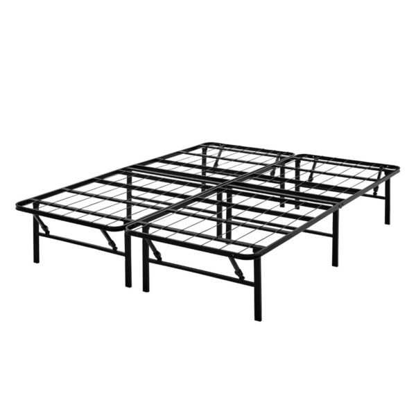 Mainstays 14" High Profile Foldable Steel Platform Bed Frame, Black bed frame  ，Full/Twin/Twin-XL/Full/Queen/King optional