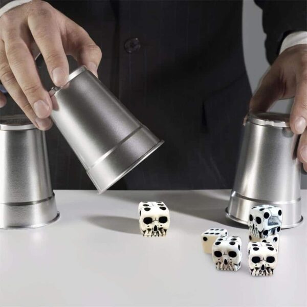 Halloween Skeleton Dice Novelty Horror Skull Bone Dice Six Sided Skeleton Club Bar Party Game - Image 4