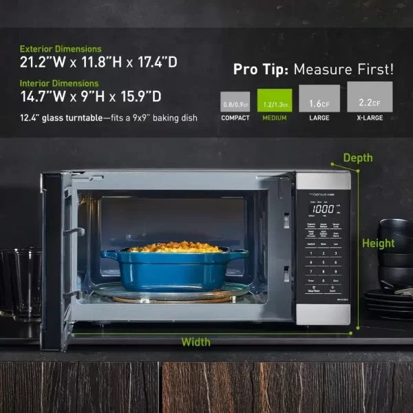 Panasonic NN-SU66LS 1100W with Genius Sensor Cook and Auto Defrost - Image 3