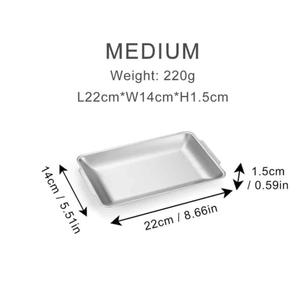 Men Women Camping Plate Metal for Outdoor - Image 5