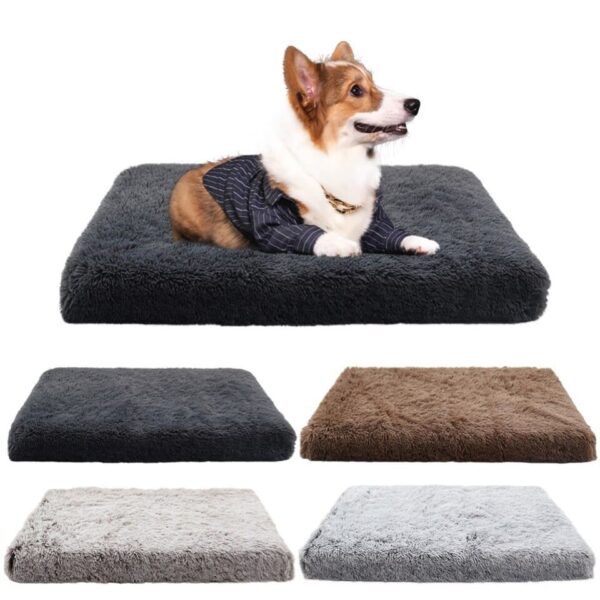 Long Plush Pet Beds Cat Mats for Small Medium Large Pets Winter Warm