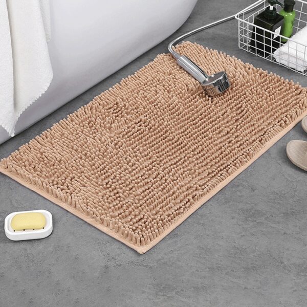 Chenille Non Slip Bath Mat Soft Plush Bathroom Mat - Image 6