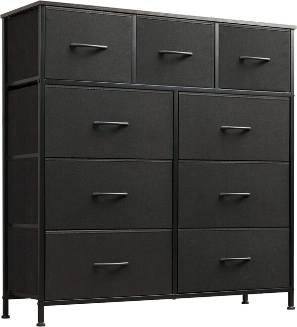 9 drawer dresser, fabric storage tower in bedroom, corridor, nursery and wardrobe - Image 2