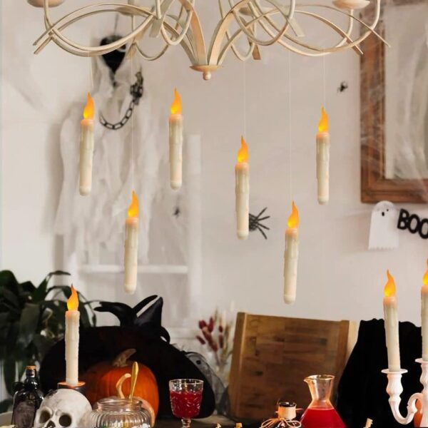 Floating LED Halloween Candles with Remote Control - Image 7