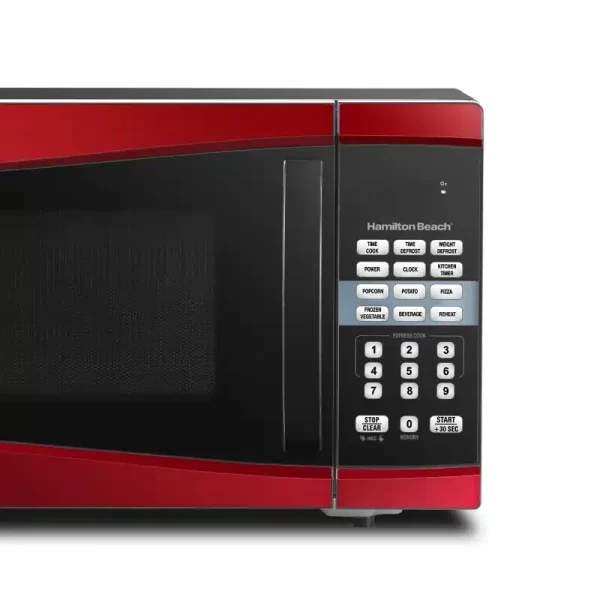 Hamilton Beach 0.9 Cu. ft. 900W Red Microwave - Image 4