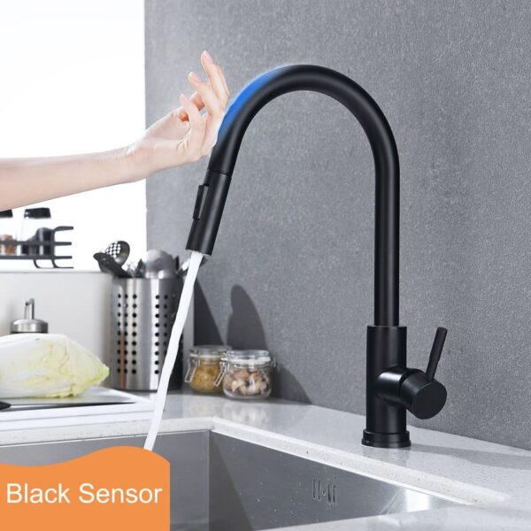 Pull Out Kitchen Faucets Smart Touch For Sensor Kitchen Water Tap Sink Mixer - Image 10