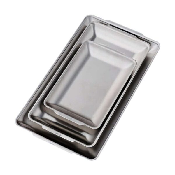 Metal Plates for Eating Cooking Tableware Stainless Steel - Image 6