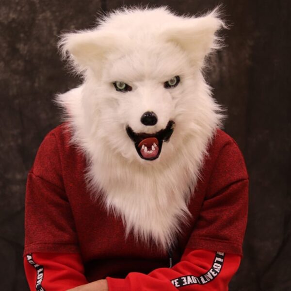 Movable Mouth Fox Mask Halloween Costume - Image 12