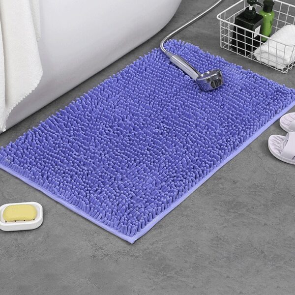 Chenille Non Slip Bath Mat Soft Plush Bathroom Mat - Image 13