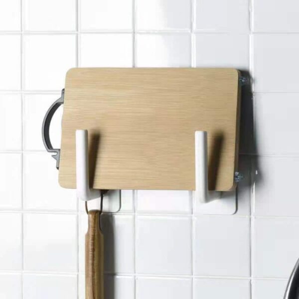 Paper Towel Holder Wall Mounted Hooks Kitchen Storage Organizer - Image 4