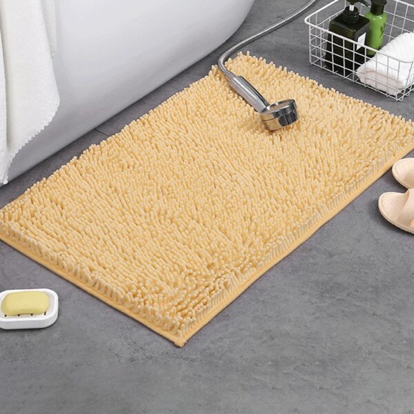 Chenille Non Slip Bath Mat Soft Plush Bathroom Mat - Image 21