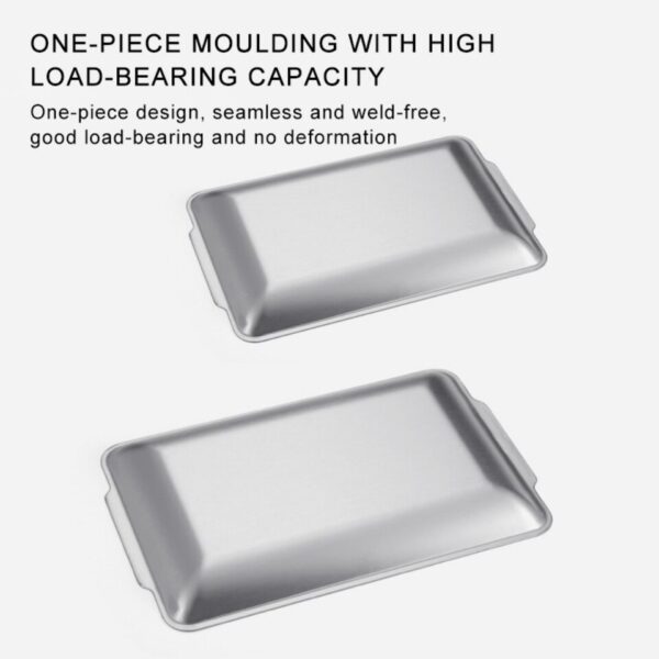 Metal Plates for Eating Cooking Tableware Stainless Steel - Image 4