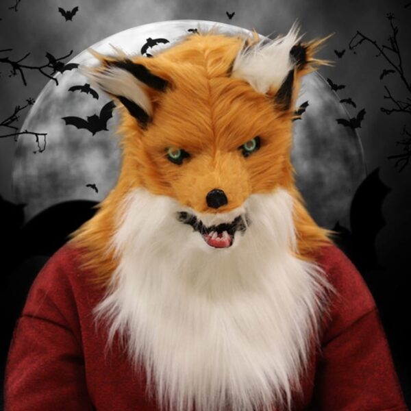 Movable Mouth Fox Mask Halloween Costume - Image 11