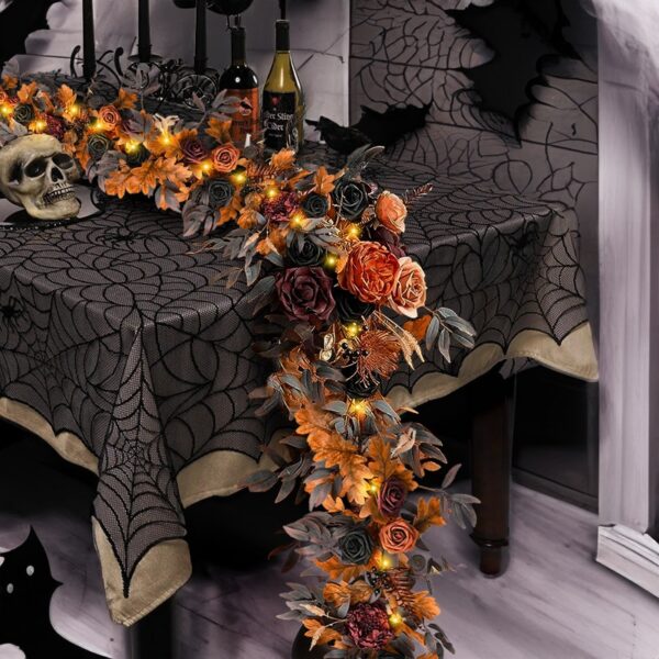 Halloween Wedding Table Garland Artificial Flower Willow Fireplace Front Door Decor