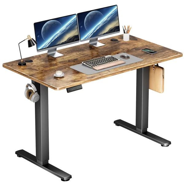 JHK Electric Standing Desk Height Adjustable 40x24 Inch Stand Up Sit Stand Computer Desk Workstation Ergonomic Work Table - Image 3